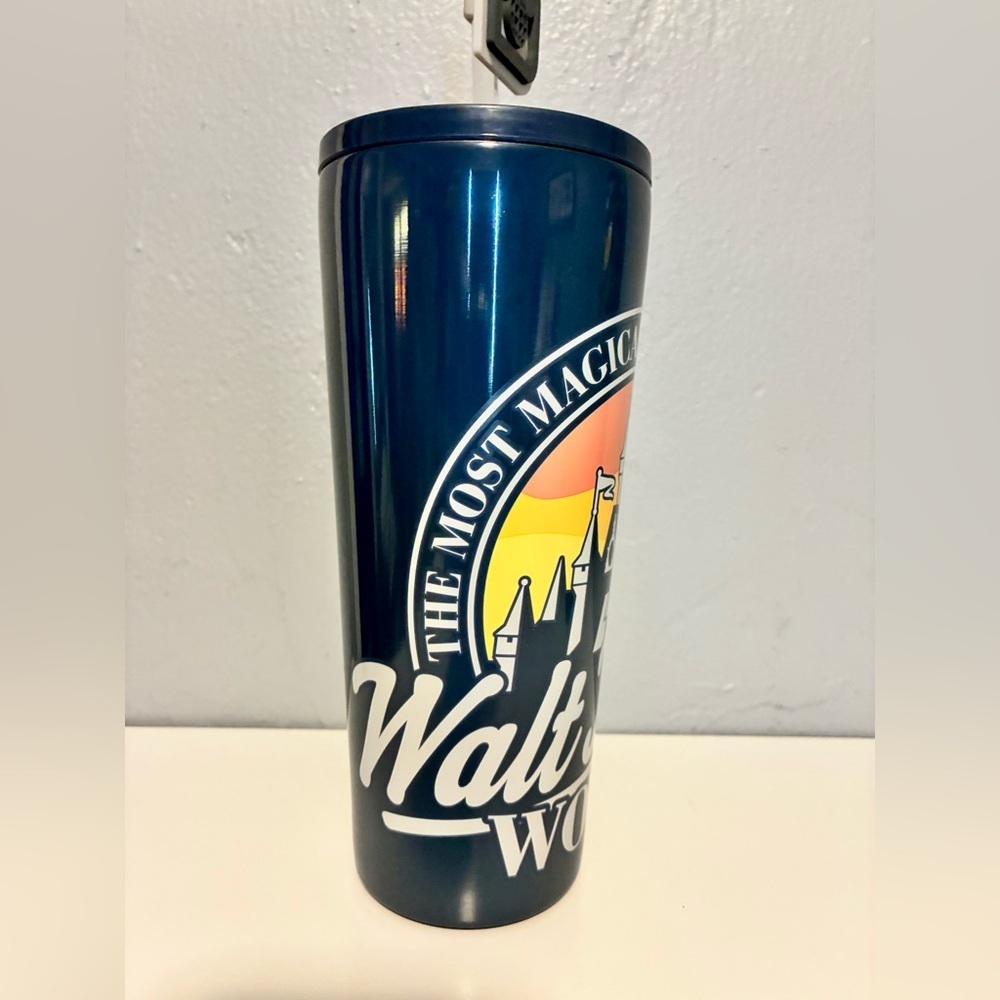 Disney Parks Blue Walt Disney World Tumbler with Logo Topper - Picture 4 of 9